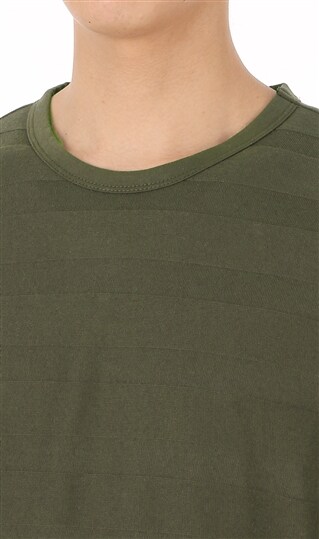 《半袖》《シャドーボーダー》クルーネックTシャツ3