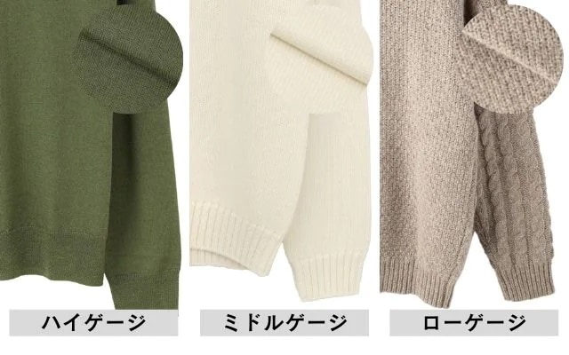 セーターの種類の選び方