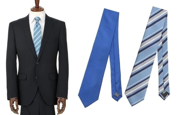 ブルー系のネクタイが与える印象