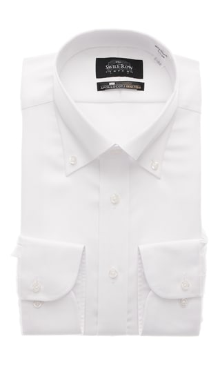 ボタンダウンスタンダードワイシャツ【白織柄】(MAX3100A)