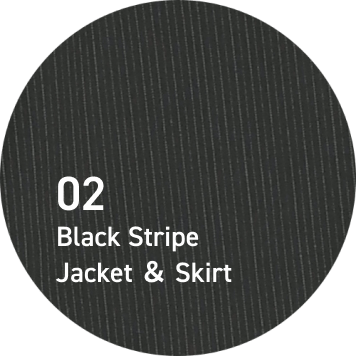 02 Black Stripe Jacket & Skirt