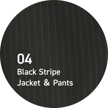 04 Black Stripe Jacket & Pants