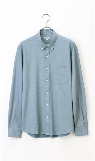 ボタンダウンニットシャツ《長袖》《ALTIMA premium》