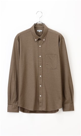 ボタンダウンニットシャツ《長袖》《ALTIMA premium》