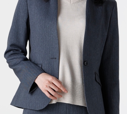 美ジ楽(ビジラク/びじらく)スーツ グレー 着用イメージ