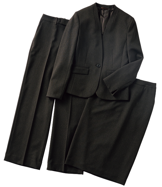 美ジ楽(ビジラク/びじらく)スーツ ブラウン 着用イメージ