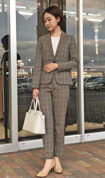 グレージュ×チェックコーデ 商品画像2
