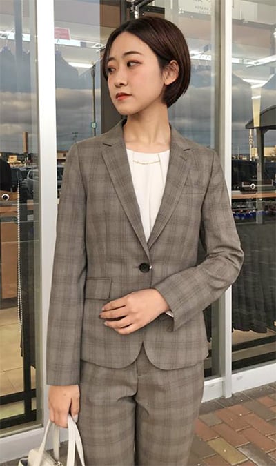 グレージュ×チェックコーデ 商品画像3