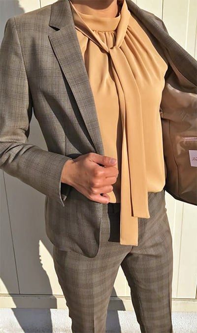 グレージュ×チェックコーデ 商品画像5