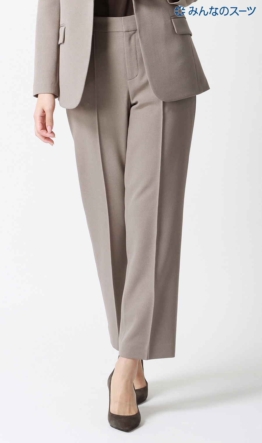 【みんなのスーツ】ピンタックストレートパンツ