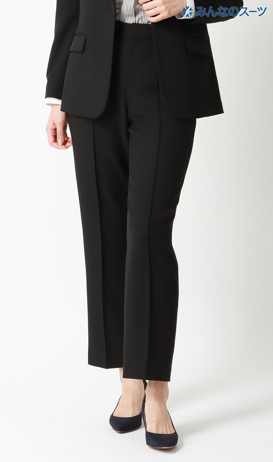 【みんなのスーツ】ピンタックストレートパンツ