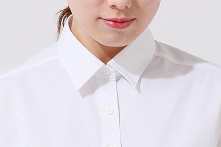 レギュラーカラーの寄り画像