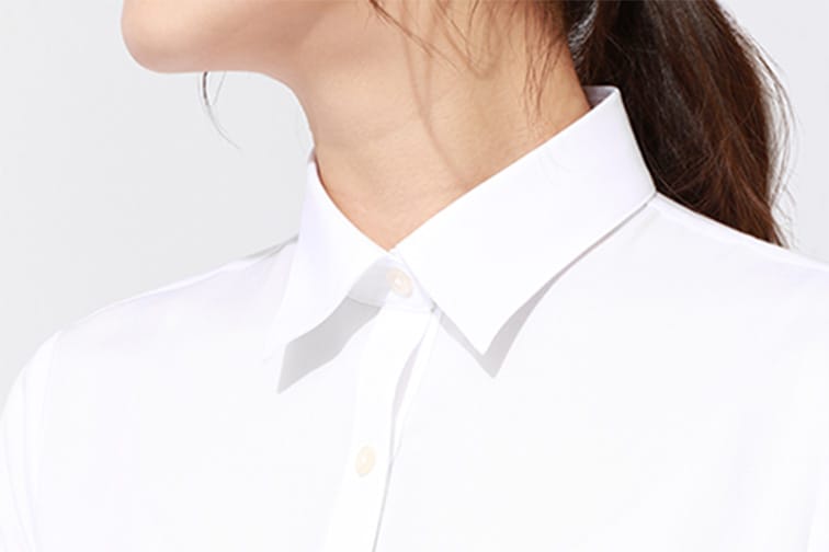 レギュラーカラーの寄り画像