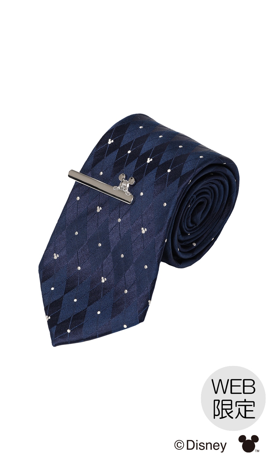 ディズニーネクタイ＆タイバーセット【WEB限定】