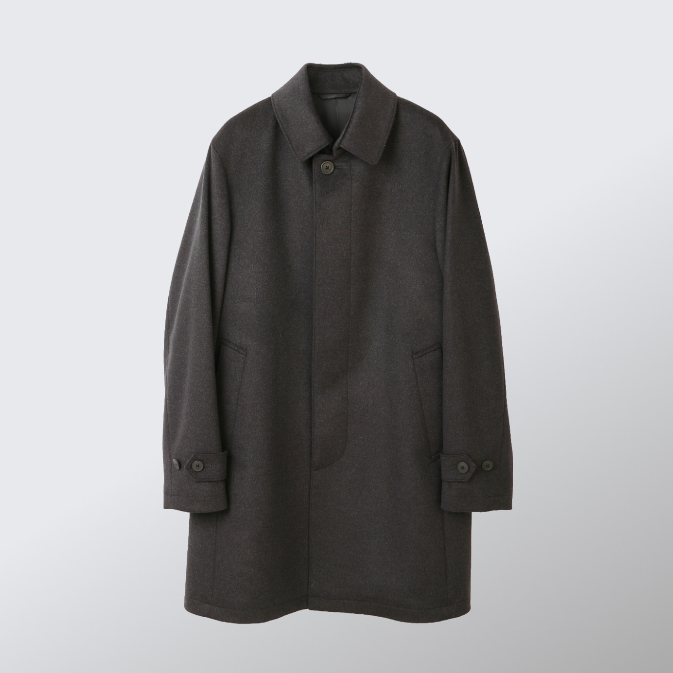 カシミヤステンカラーコート イメージ