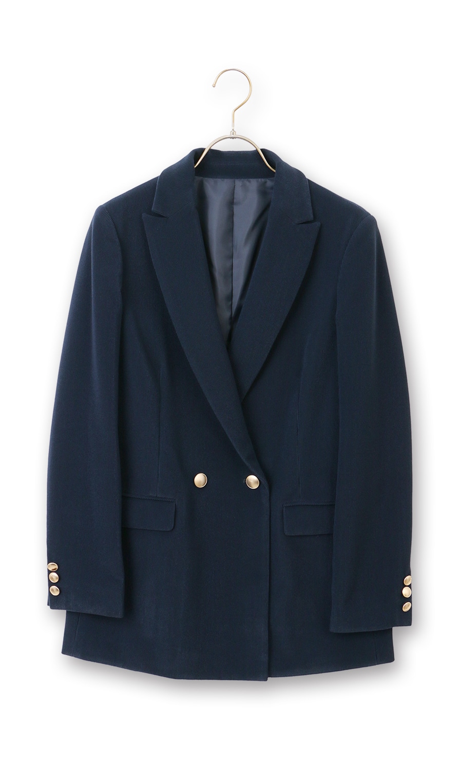 2ボタンダブルジャケット【コーデュロイ】