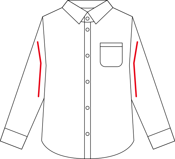 スタンダードなシルエット