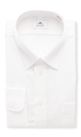 レギュラーカラースタイリッシュワイシャツ【NON IRONMAX】【白無地】