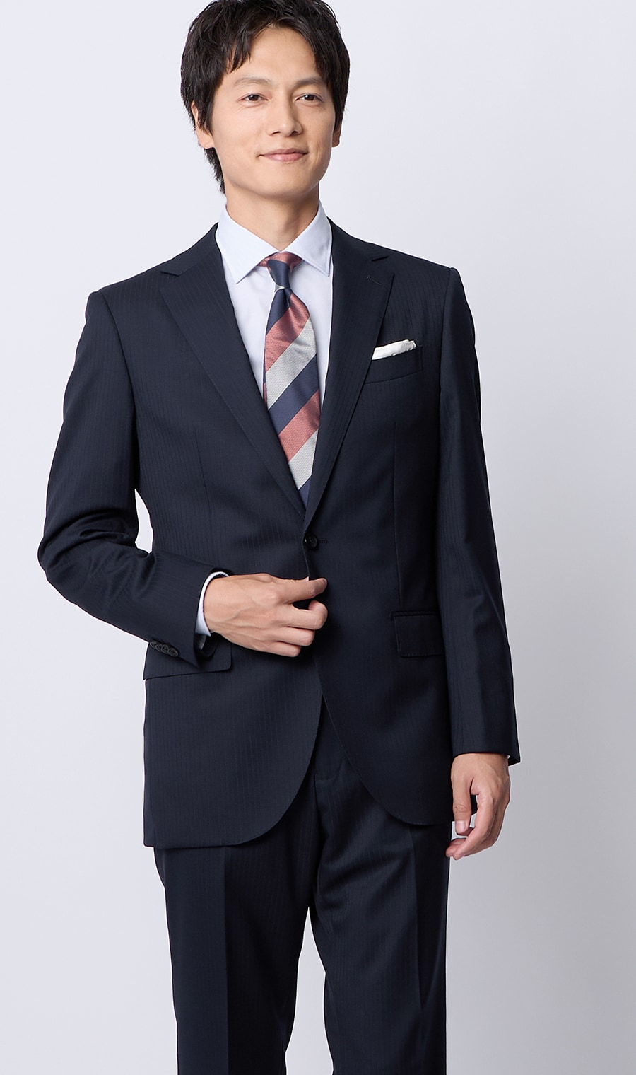 プレミアムスタイリッシュスーツ【ツーパンツ】【Super100’s】