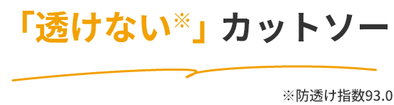 透けないカットソー
