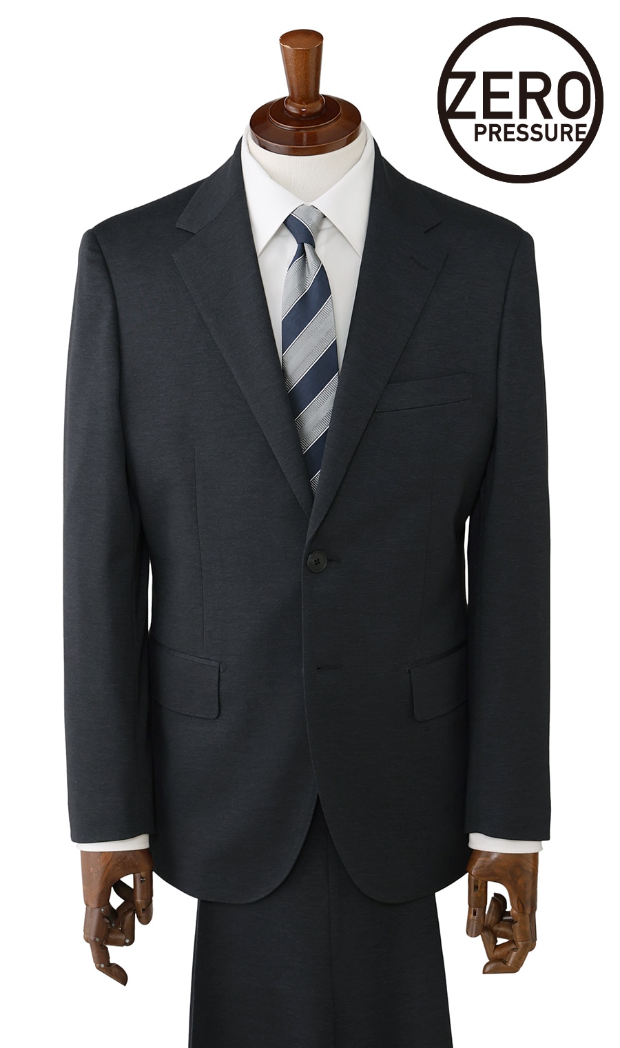 ゼロプレッシャーテーラー【シングル2ボタンスーツ】【裾上げ済み】
