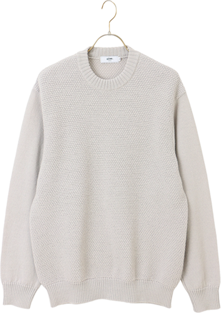 ポップコーン柄クルーネックセーター 【gim】 【日本製】