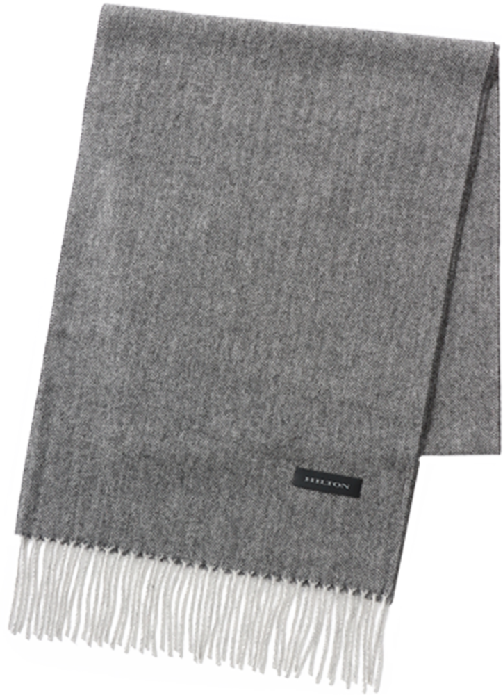 Mercerized wool scarf