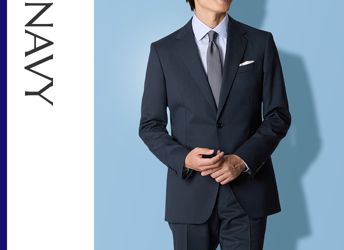 スタイリッシュスーツ【Plastics Smart】〈ネイビー〉