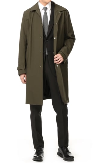 ステンカラーフードスタイリッシュコート《合繊》（7741M194-81） | DESCENTE | 紳士服・スーツ販売数世界No.1 - 洋服
