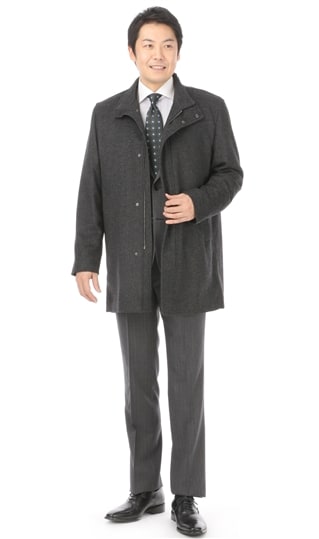 スタンダードハーフコート スタンドカラー ガルゼ 72h174 39 Sunny Jorker 紳士服 スーツ販売数世界no 1 洋服の青山 公式通販