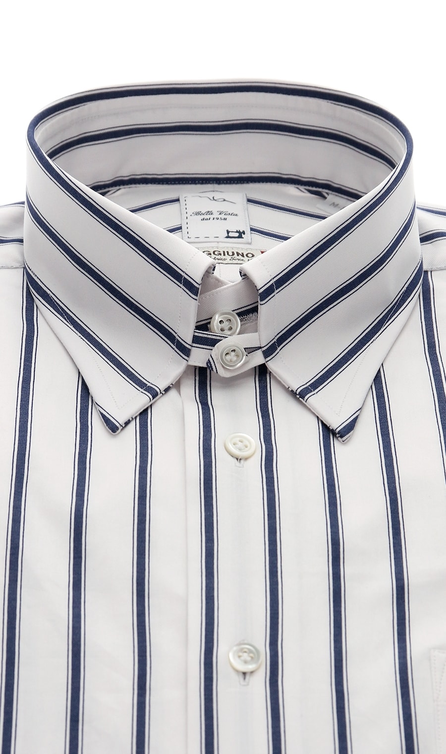 タブカラースタイリッシュワイシャツ《プレミアム》（WAV0156） | Bella Vista | 紳士服・スーツ販売数世界No.1 - 洋服