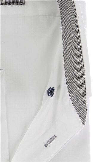 ボタンダウンスタンダードワイシャツ《白織柄》《キング&トール》4
