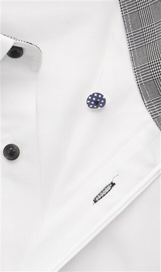 ボタンダウンスタンダードワイシャツ《白織柄》《キング&トール》4