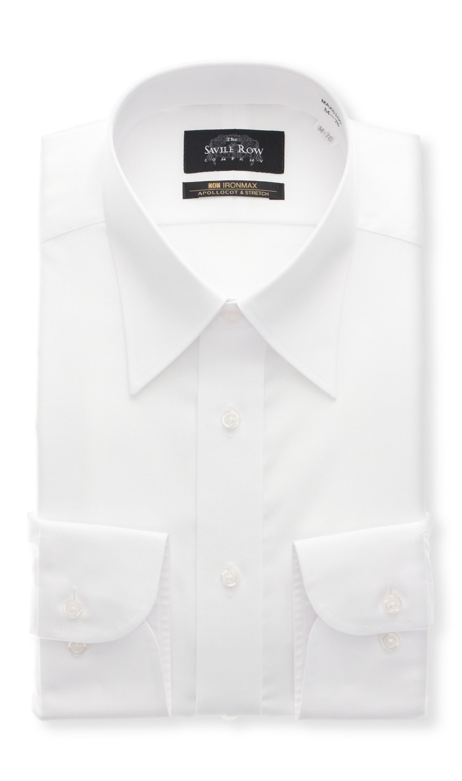 レギュラーカラースタンダードワイシャツ【キングトール】【NON IRONMAX】【白無地】（MAXS100K） Savile Row  紳士服・スーツ販売数世界No.1 洋服の青山【公式通販】