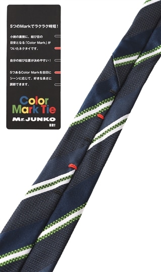 レギュラータイ【Color Mark Tie】（JHB3SSD11200） | Mr.JUNKO II世 
