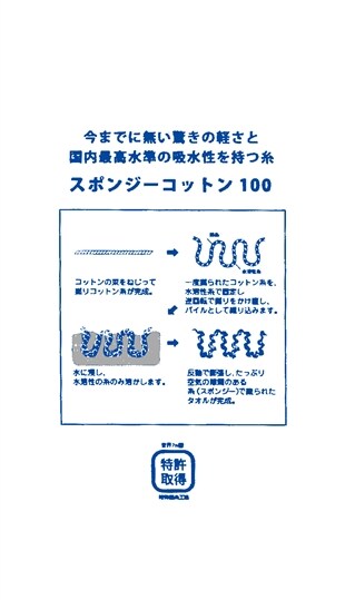 ハンドタオル【コットン100%】【3C-function】4