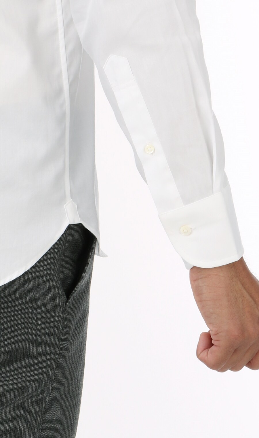 タブカラーシャツ《SLIM BODY》（MOSH7104-10） | MORLES | 紳士服