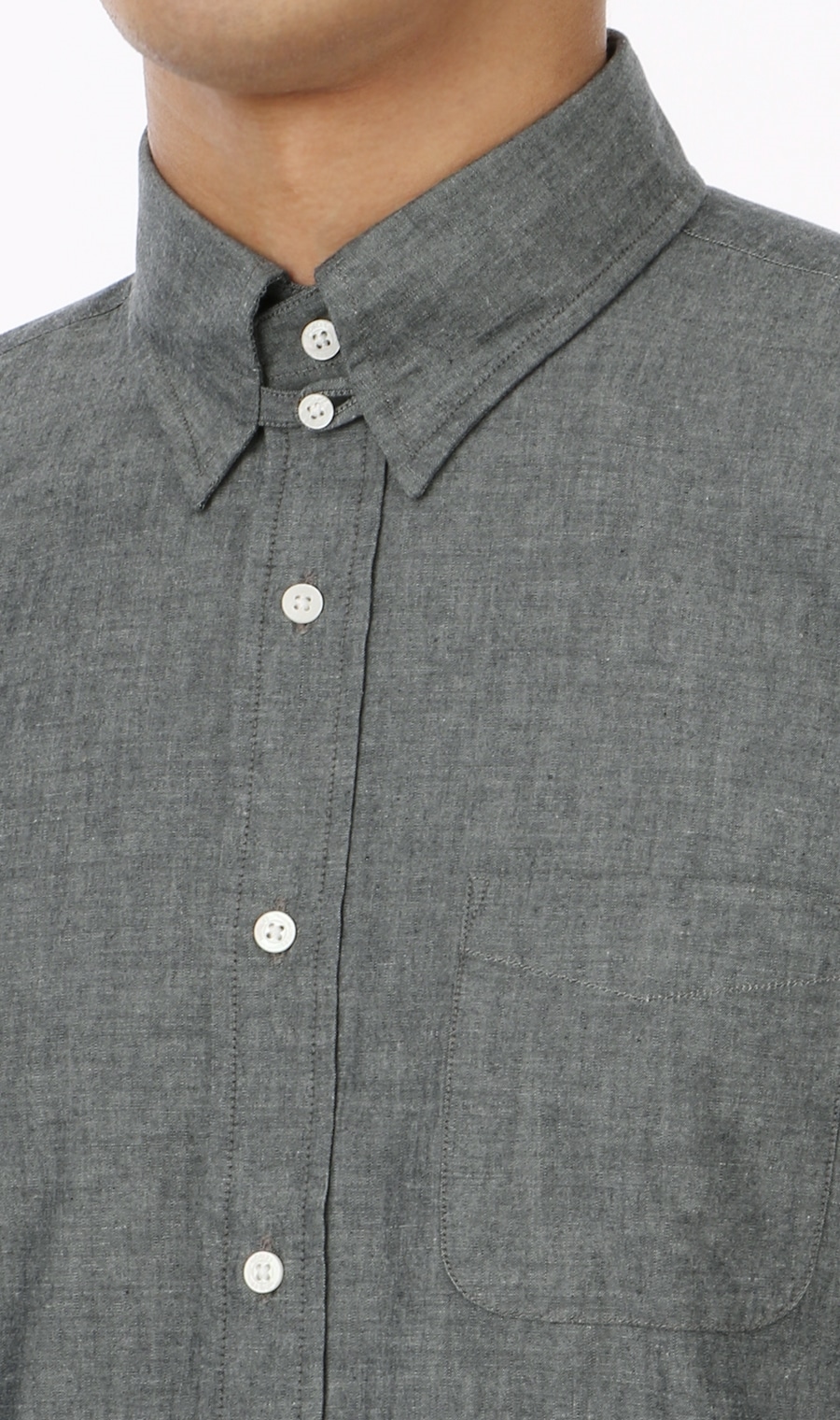 タブカラーシャツ《SLIM BODY》（MOSH7110-01） | MORLES | 紳士服