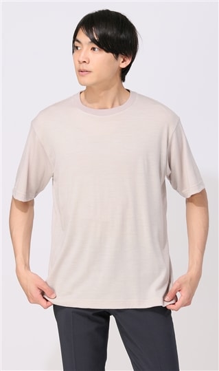 クルーネックTシャツ【ウール100%】0