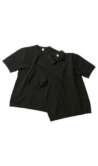 【オンラインストア限定】鹿の子ニットTシャツ&ニットポロ《2枚セット》0