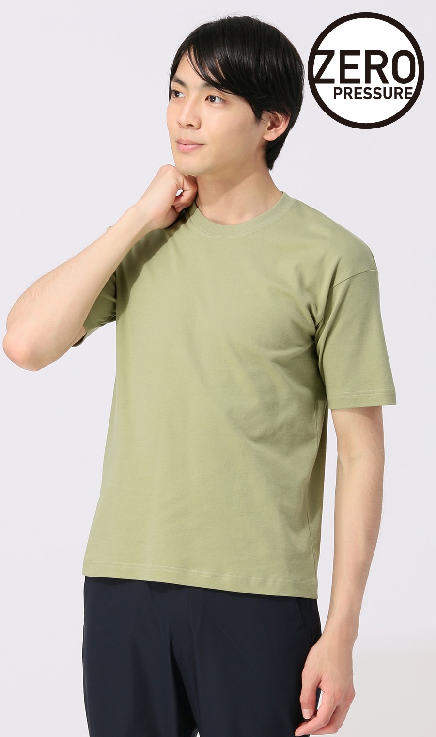 ゼロプレッシャークルーネックTシャツ【BODY WILD(R)×A】（BW5414A-60 