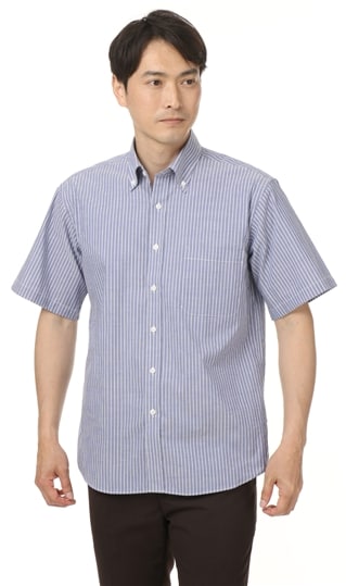 ボタンダウンシャツ《半袖》 (VAC102-25)