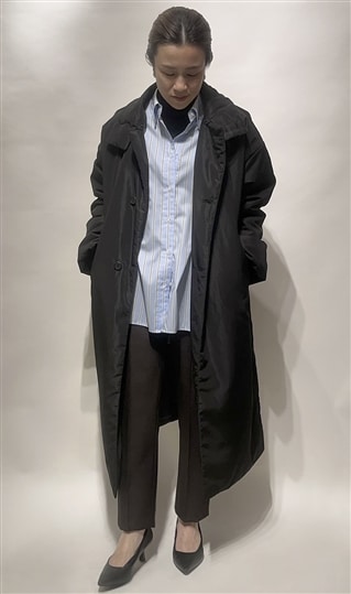 スタンドカラーロングコート【カポック】（AY-23A100-01） | 紳士服 