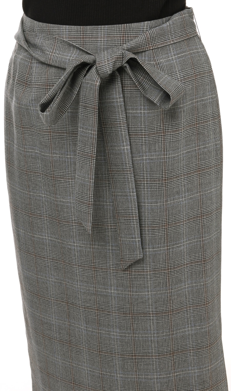 リボン付きロングタイトスカート《セットアップ着用可》（AS195236-B