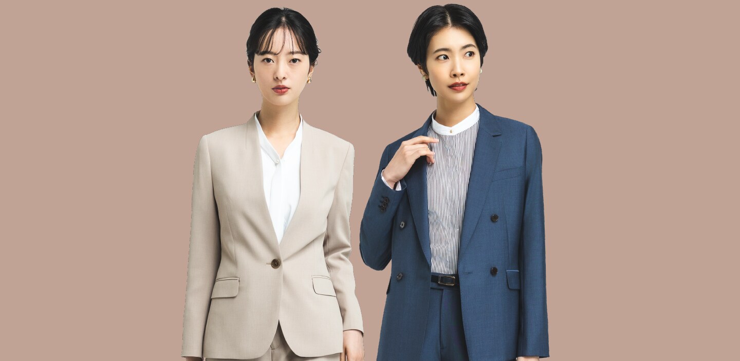 スーツの着用イメージ写真