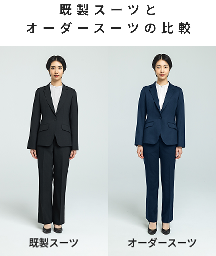 既製スーツとオーダースーツの比較