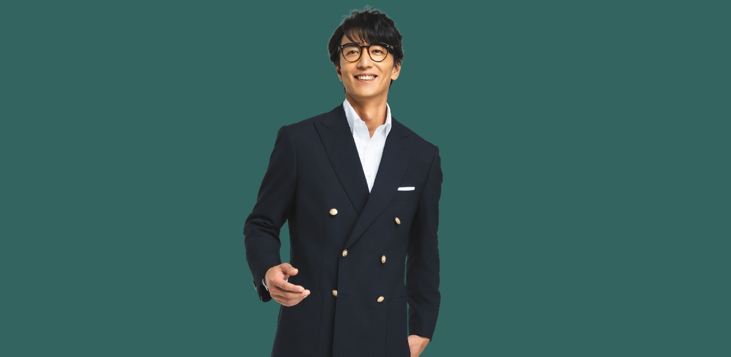 ジャケット、パンツの着用イメージ写真