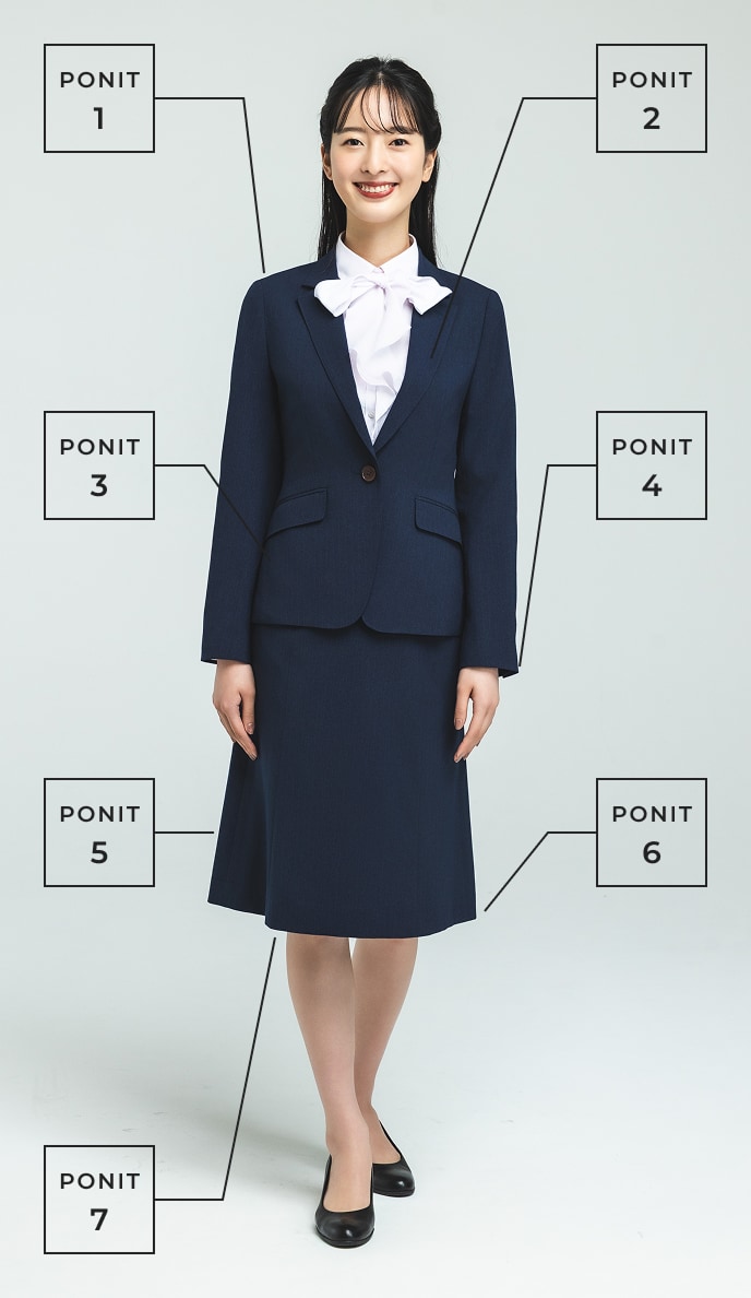 スーツの着こなしポイント レディース