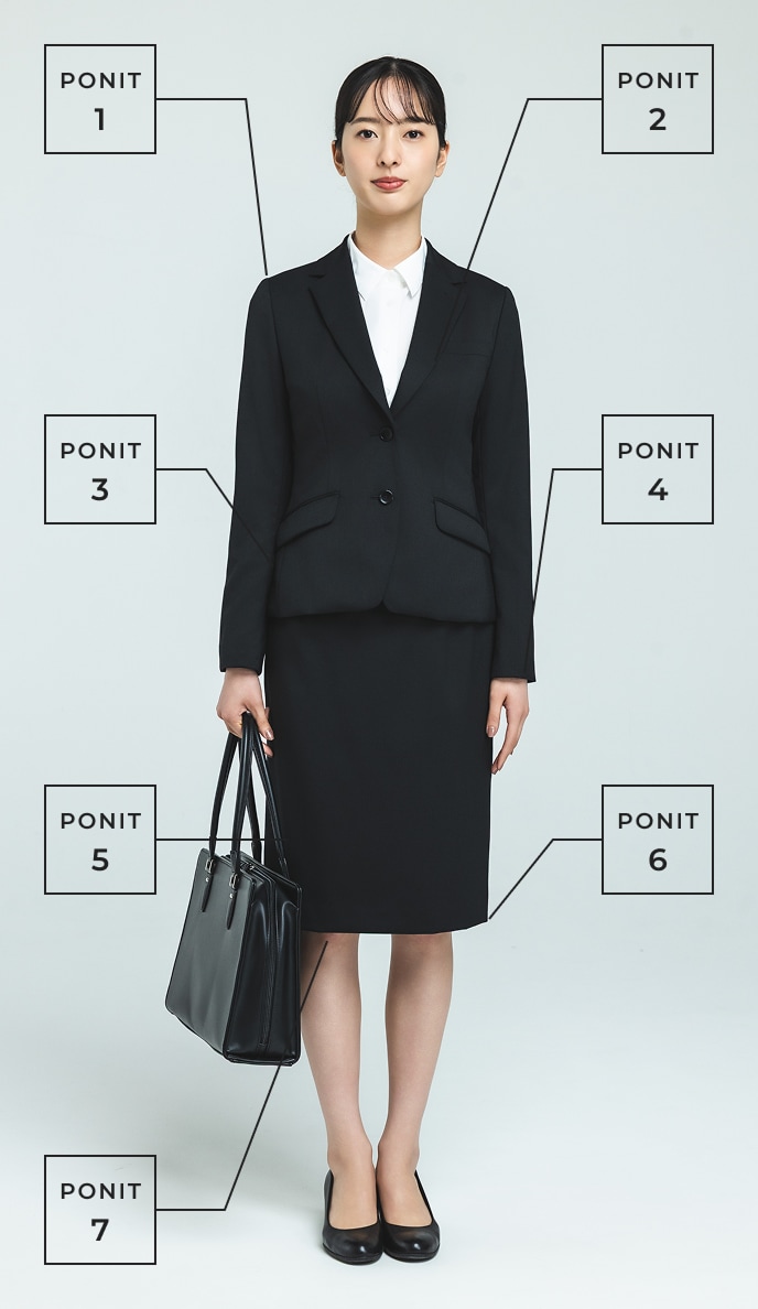スーツの着こなしポイント レディース