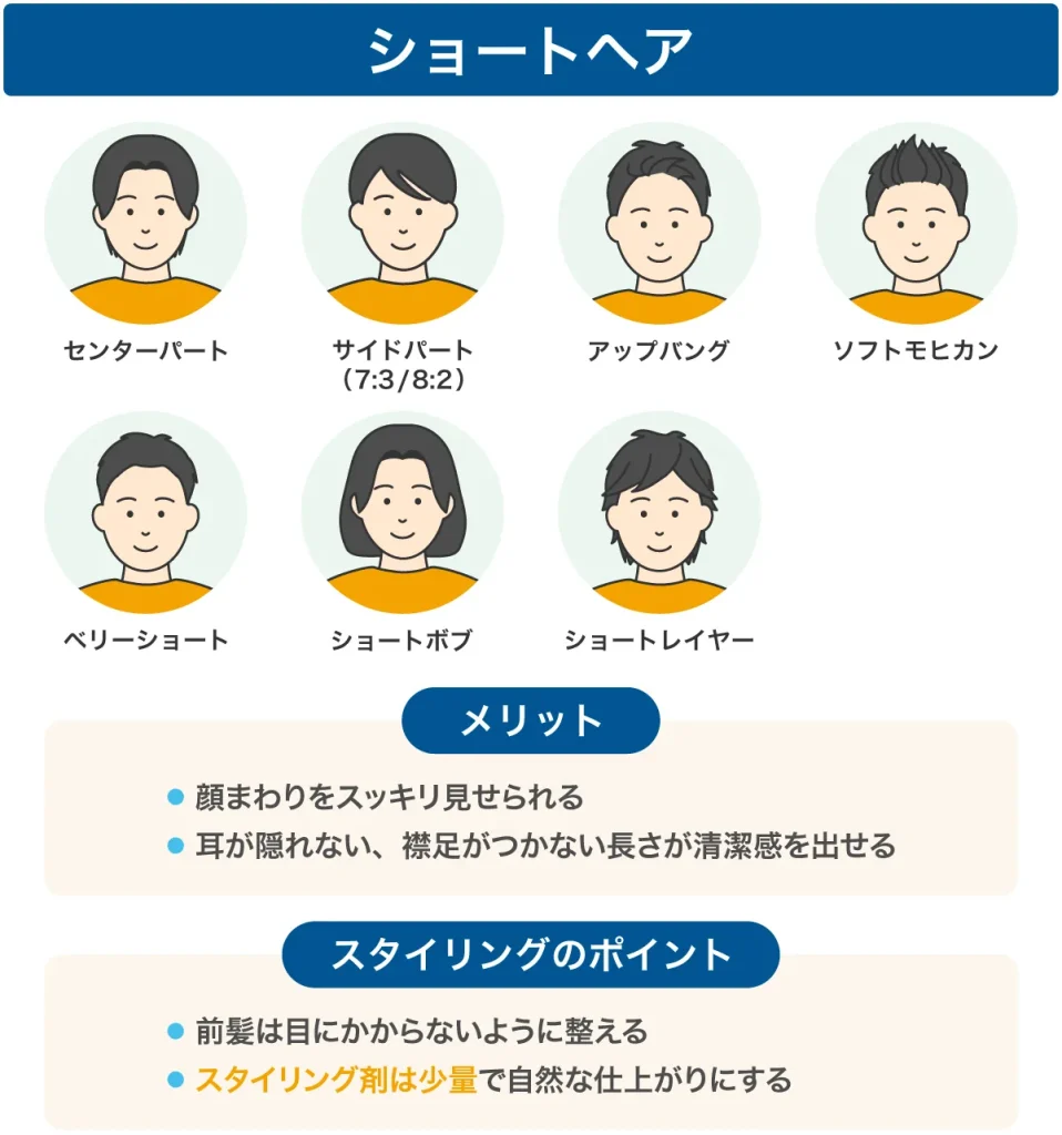 【ショート】インターン・就活におすすめの髪型